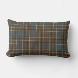 Clan Duncan Brown und Gray Scottish Tartan Lendenkissen