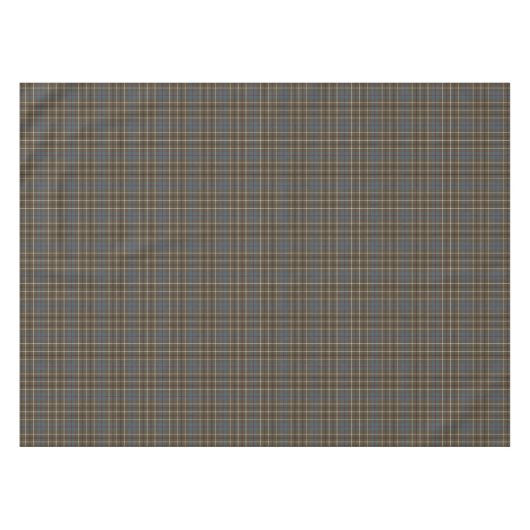 Clan Duncan Brown Weathered Scottish Tartan Tischdecke (Vorderseite (Horizontal))