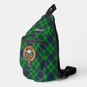 Clan Duncan Crest over Tartan Crossbody Bag (Rechte Ecke)