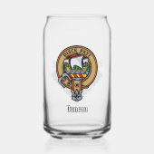 Clan Duncan Crest over Tartan Dosenglas (Vorderseite)
