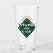 Clan Duncan Crest over Tartan Glas (Rückseite)