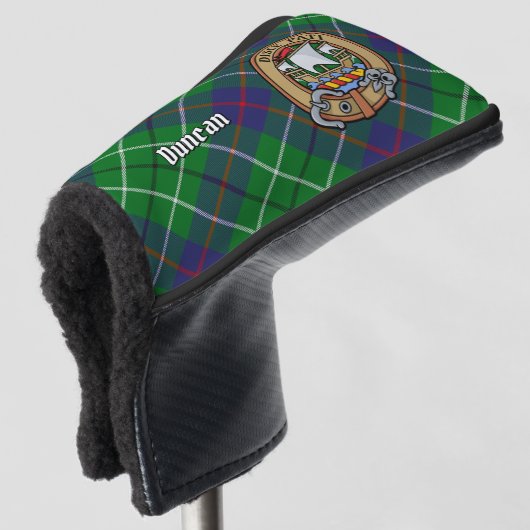 Clan Duncan Crest over Tartan Golf Headcover (3/4 Vorderseite)