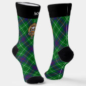 Clan Duncan Crest over Tartan Socken (Gewinkelt)