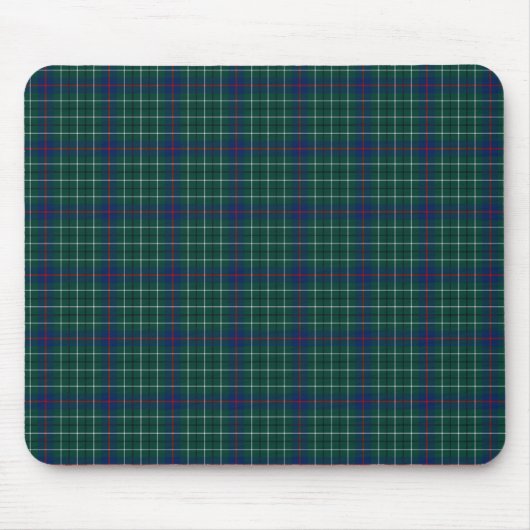 Clan Duncan Green und Blue Scottish Tartan Mousepad (Vorne)