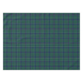 Clan Duncan Green und Blue Scottish Tartan Tischdecke (Vorderseite (Horizontal))