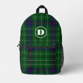Clan Duncan Kariert Mit Monogramm Bedruckter Rucksack