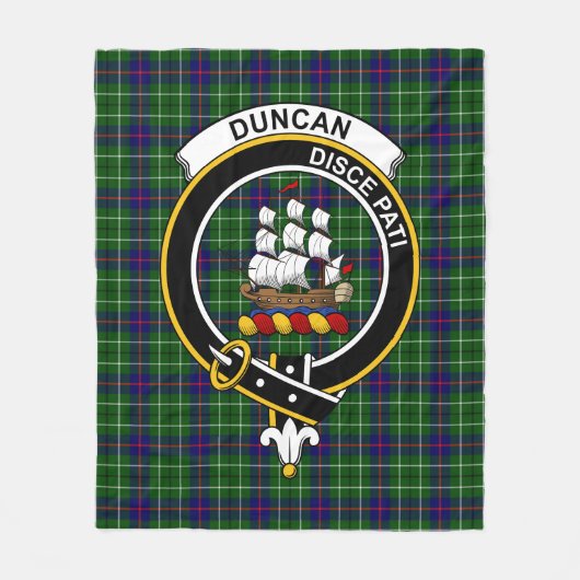 Clan Duncan Modern Tartan Kariert Fleecedecke (Vorderseite)
