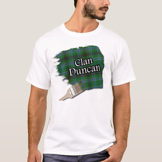 Clan-Duncan schottisches Tartan-Farben-Shirt T-Shirt (Vorderseite)