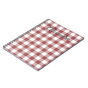 Clan Duncan, schwarz, rot und weiß, Monogramm nied Notizblock