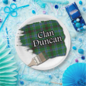 Clan Duncan Scottish Tartan Paint Brush Pappteller (Party)