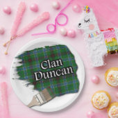 Clan Duncan Scottish Tartan Paint Brush Pappteller (Party)