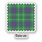 Clan-Duncan-Tartan Aufkleber (Vorderseite)