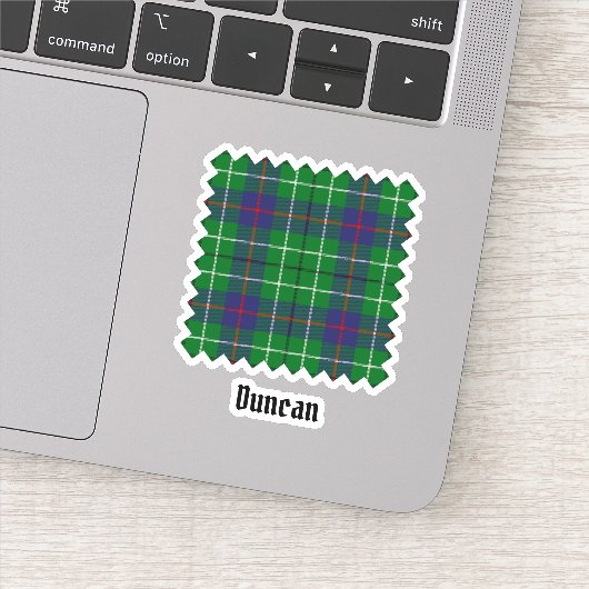 Clan-Duncan-Tartan Aufkleber (Detail)
