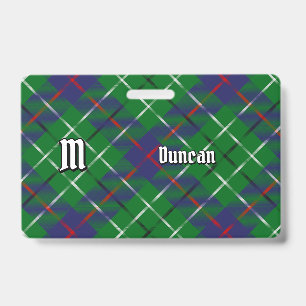 Clan Duncan Tartan Ausweis