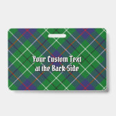Clan Duncan Tartan Ausweis (Rückseite)