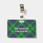 Clan Duncan Tartan Ausweis (Rückseite mit Clip)