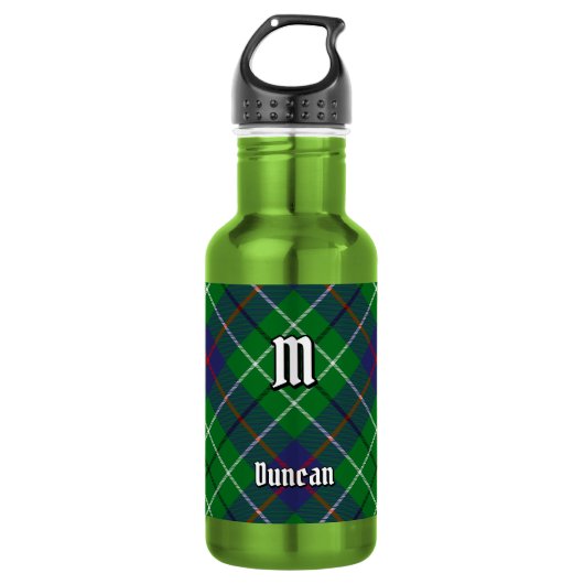 Clan Duncan Tartan Edelstahlflasche (Vorderseite)