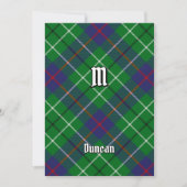 Clan-Duncan-Tartan Einladung (Vorderseite)