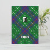 Clan-Duncan-Tartan Einladung (Stehend Vorderseite)