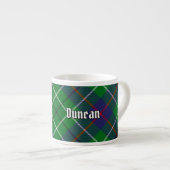 Clan Duncan Tartan Espressotasse (Vorderseite Rechts)