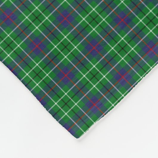 Clan-Duncan-Tartan Fleecedecke (Ecke)
