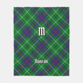 Clan Duncan Tartan Fleecedecke (Vorderseite)