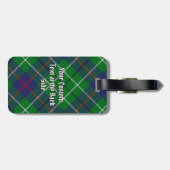 Clan Duncan Tartan Gepäckanhänger (Rückseite horizontal)