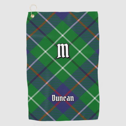 Clan Duncan Tartan Golfhandtuch (Vorderseite)