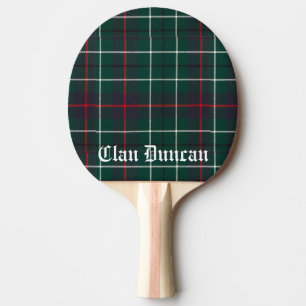 Clan Duncan Tartan individuell anpassbar Tischtennis Schläger