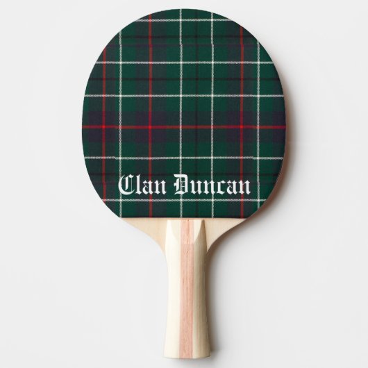 Clan Duncan Tartan individuell anpassbar Tischtennis Schläger (Vorderseite)