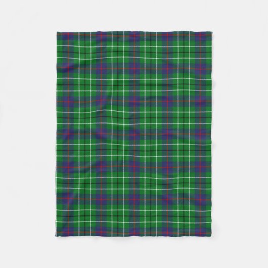 Clan Duncan Tartan Kariert Fleecedecke (Vorderseite)