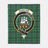 Clan Duncan Tartan Kariert Fleecedecke (Vorderseite)