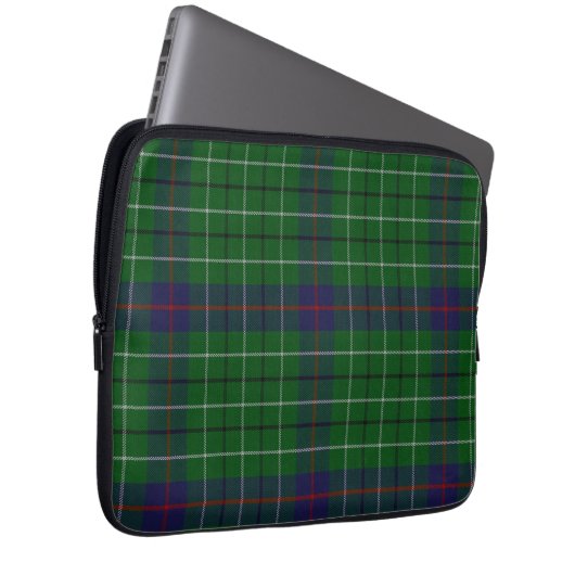 Clan Duncan Tartan Karierte Laptop-Abdeckung Laptopschutzhülle (Vorne Rechts)