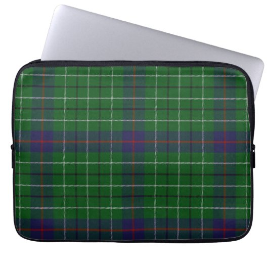 Clan Duncan Tartan Karierte Laptop-Abdeckung Laptopschutzhülle (Vorderseite)