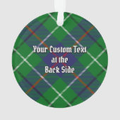 Clan Duncan Tartan Ornament (Rückseite)
