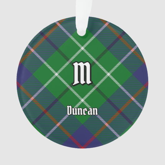 Clan Duncan Tartan Ornament (Vorderseite)