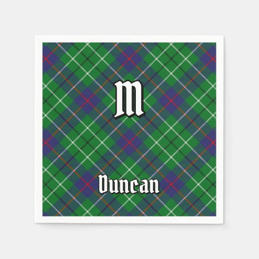 Clan Duncan Tartan Serviette (Vorderseite)