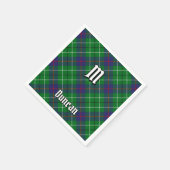 Clan Duncan Tartan Serviette (Ecke)