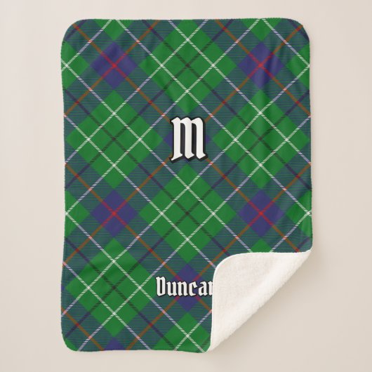 Clan Duncan Tartan Sherpadecke (Vorderseite)