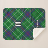 Clan Duncan Tartan Sherpadecke (Vorderseite (Horizontal))