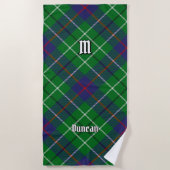 Clan Duncan Tartan Strandtuch (Vorderseite)