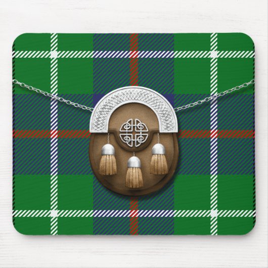 Clan-Duncan Tartan und Sporran Mousepad (Vorne)