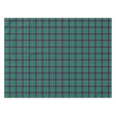 Clan Duncan Turquoise Modern Scottish Tartan Tischdecke (Vorderseite (Horizontal))