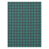 Clan Duncan Turquoise Modern Scottish Tartan Tischdecke (Vorderseite)