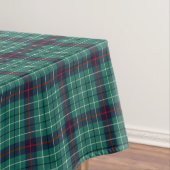 Clan Duncan Turquoise Modern Scottish Tartan Tischdecke (Beispiel)