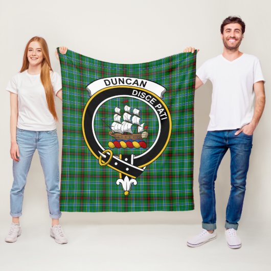 Clan Duncan von Sketraw Tartan Kariert Fleecedecke (Beispiel)