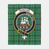 Clan Duncan von Sketraw Tartan Kariert Fleecedecke (Vorderseite)