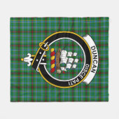 Clan Duncan von Sketraw Tartan Kariert Fleecedecke (Vorderseite (Horizontal))