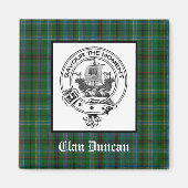 Clan Duncan Wappen Abzeichen & Tartan Magnet (Vorne)