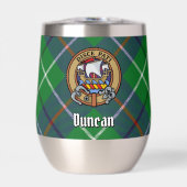 Clan Duncan-Wappen auf Tartan (Vorderseite)
